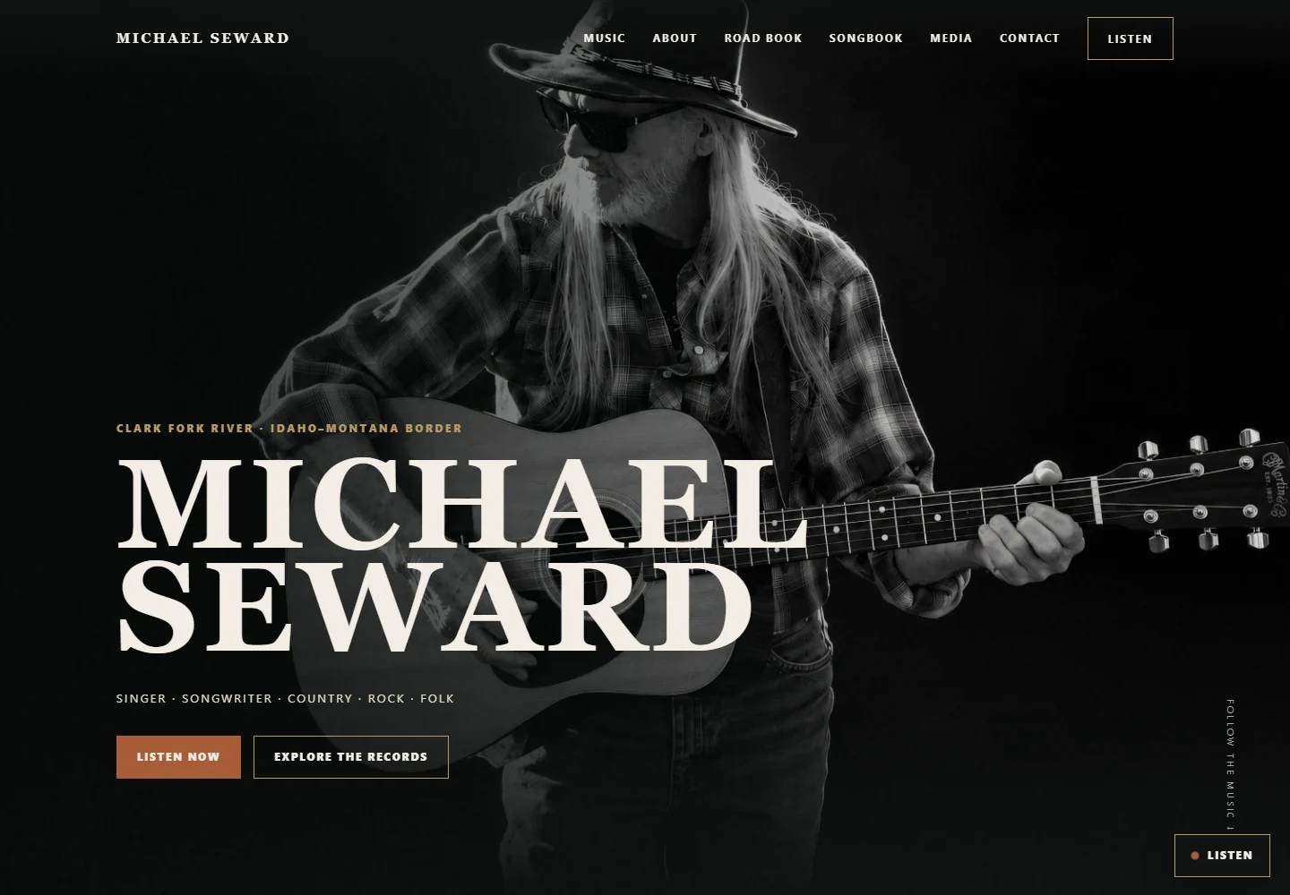 Michael Seward official musician website