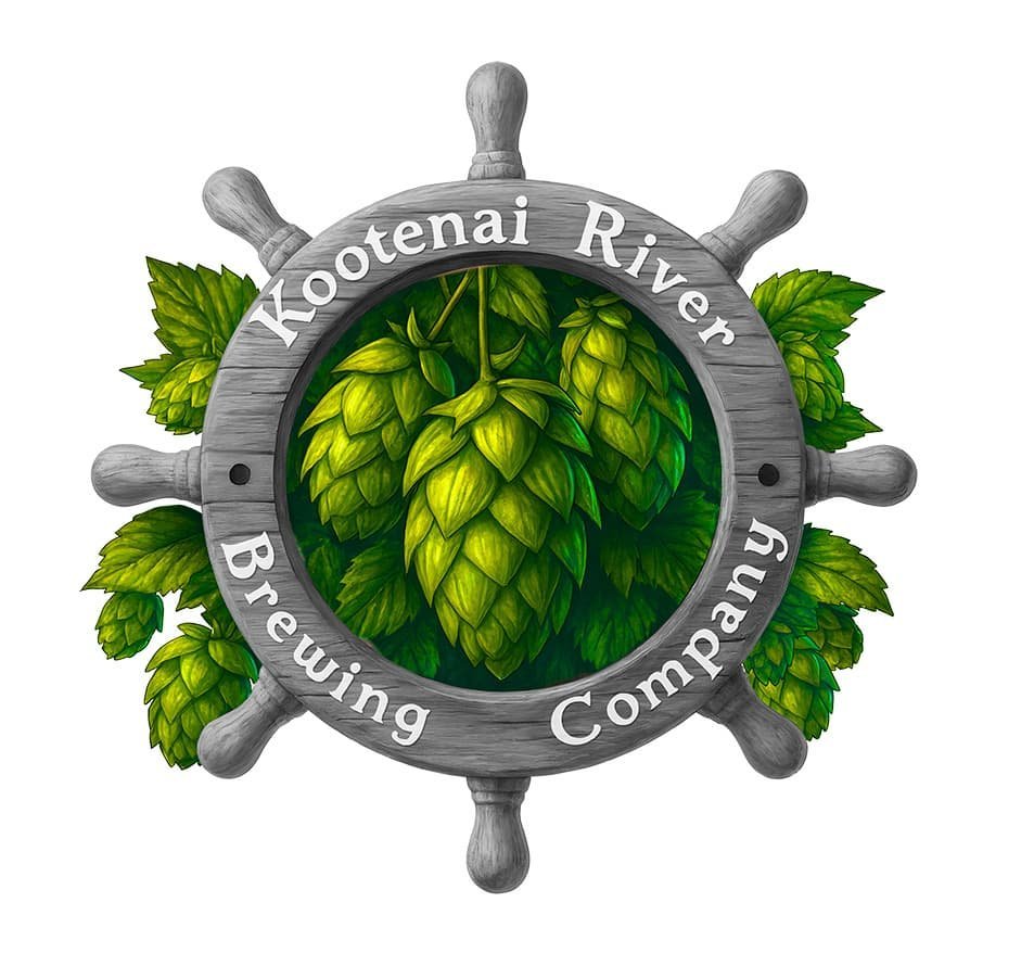 Hop-themed beer illustration