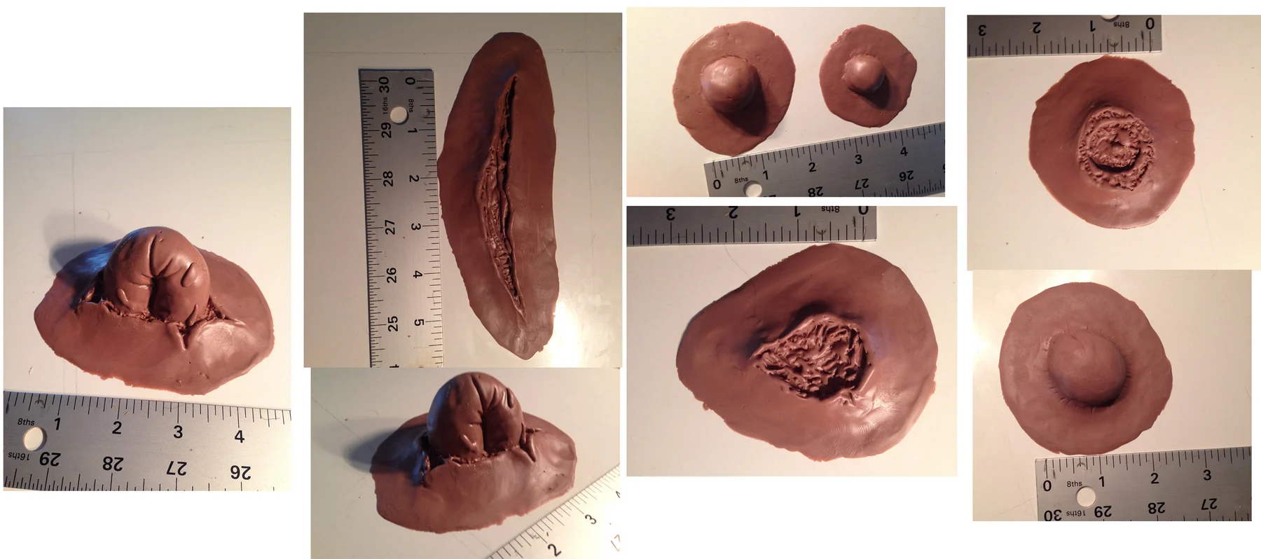 Collection of hand-sculpted wound masters developed for MasterCast