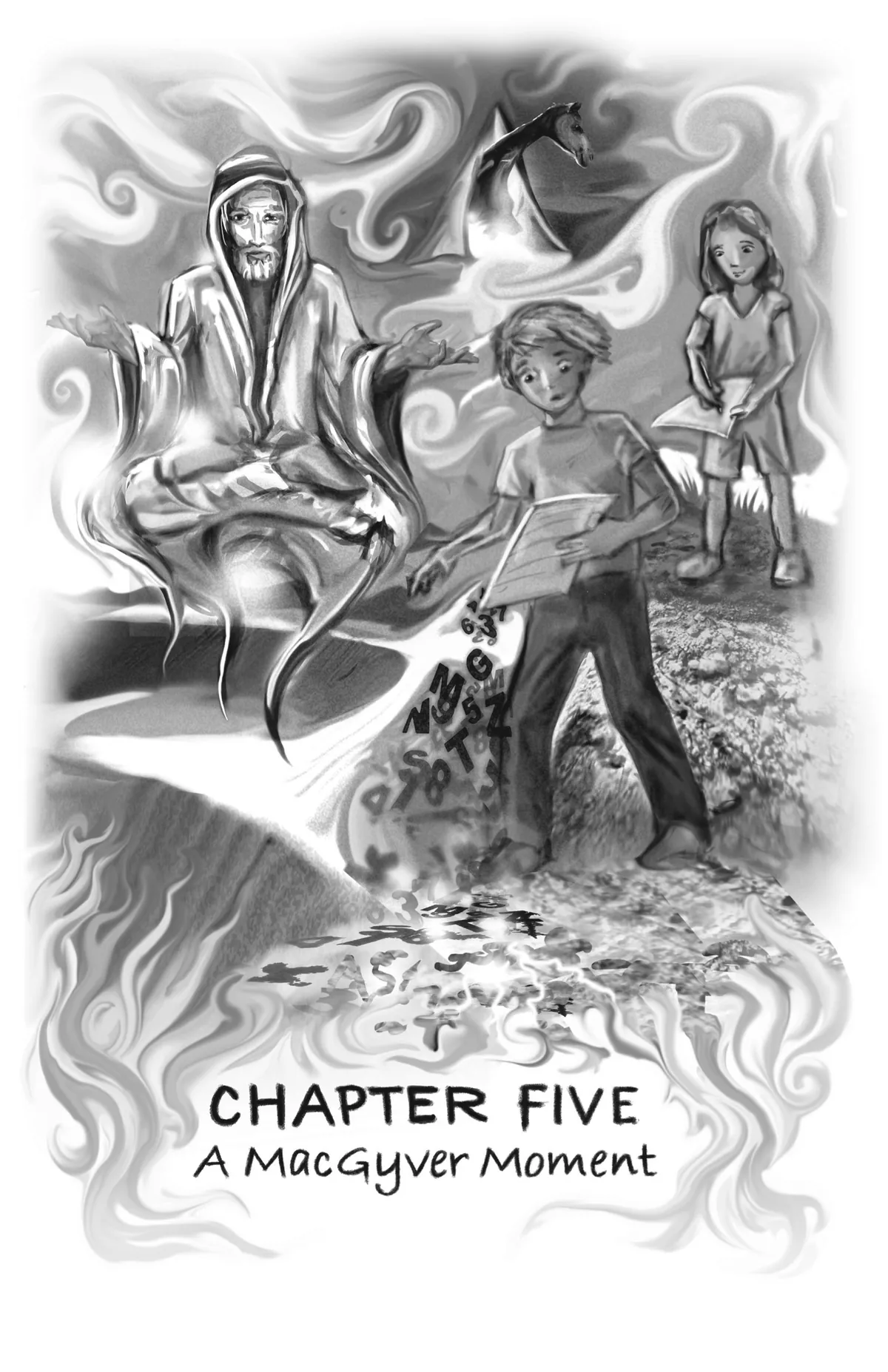 Chapter Five, A MacGyver Moment, interior illustration