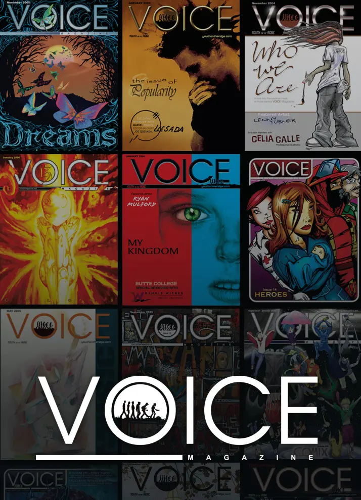 VOICE Magazine covers published through Youth on the Ridge
