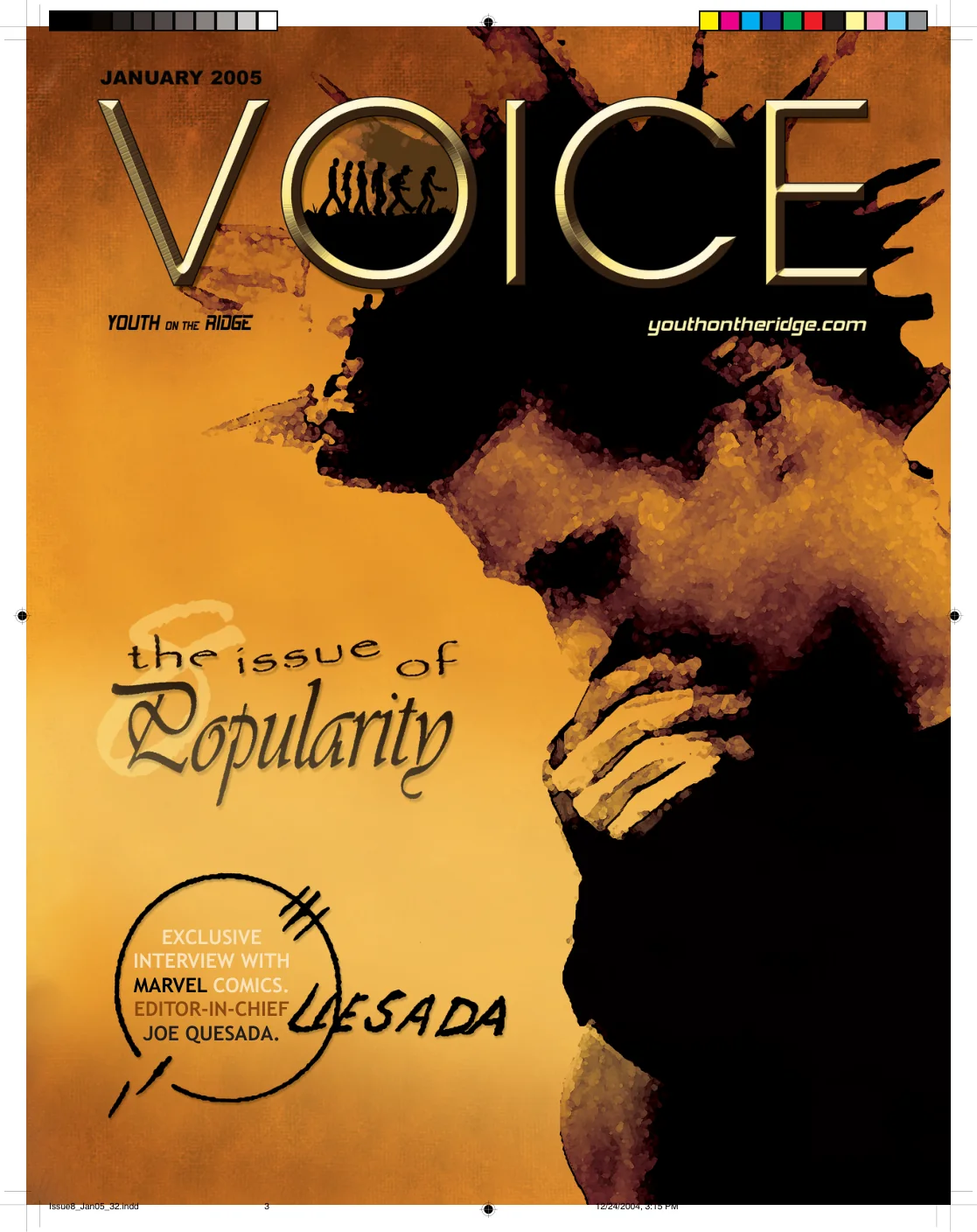 VOICE issue 8 cover on popularity