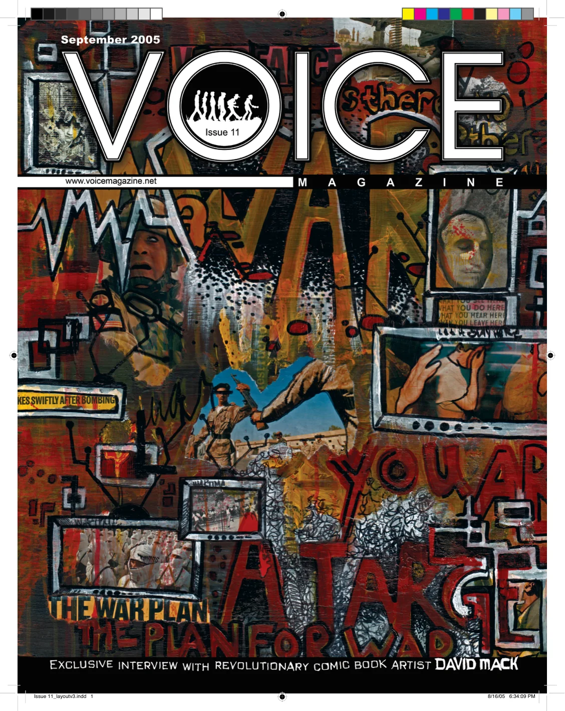 VOICE issue 11 cover about war