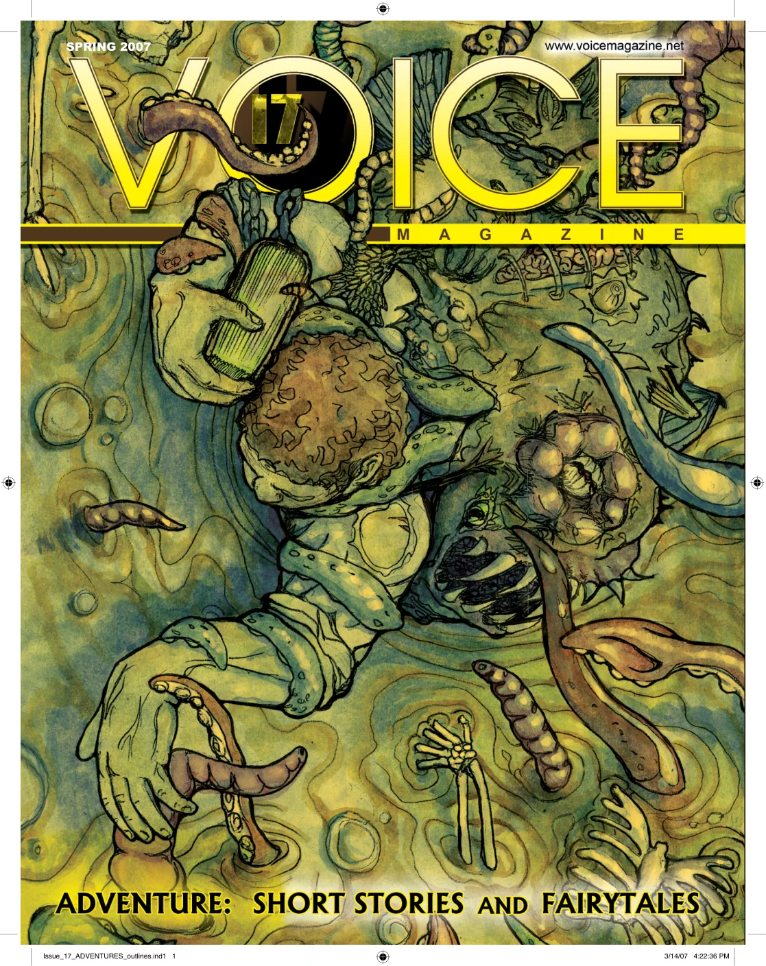 VOICE issue 17 illustrated adventure cover